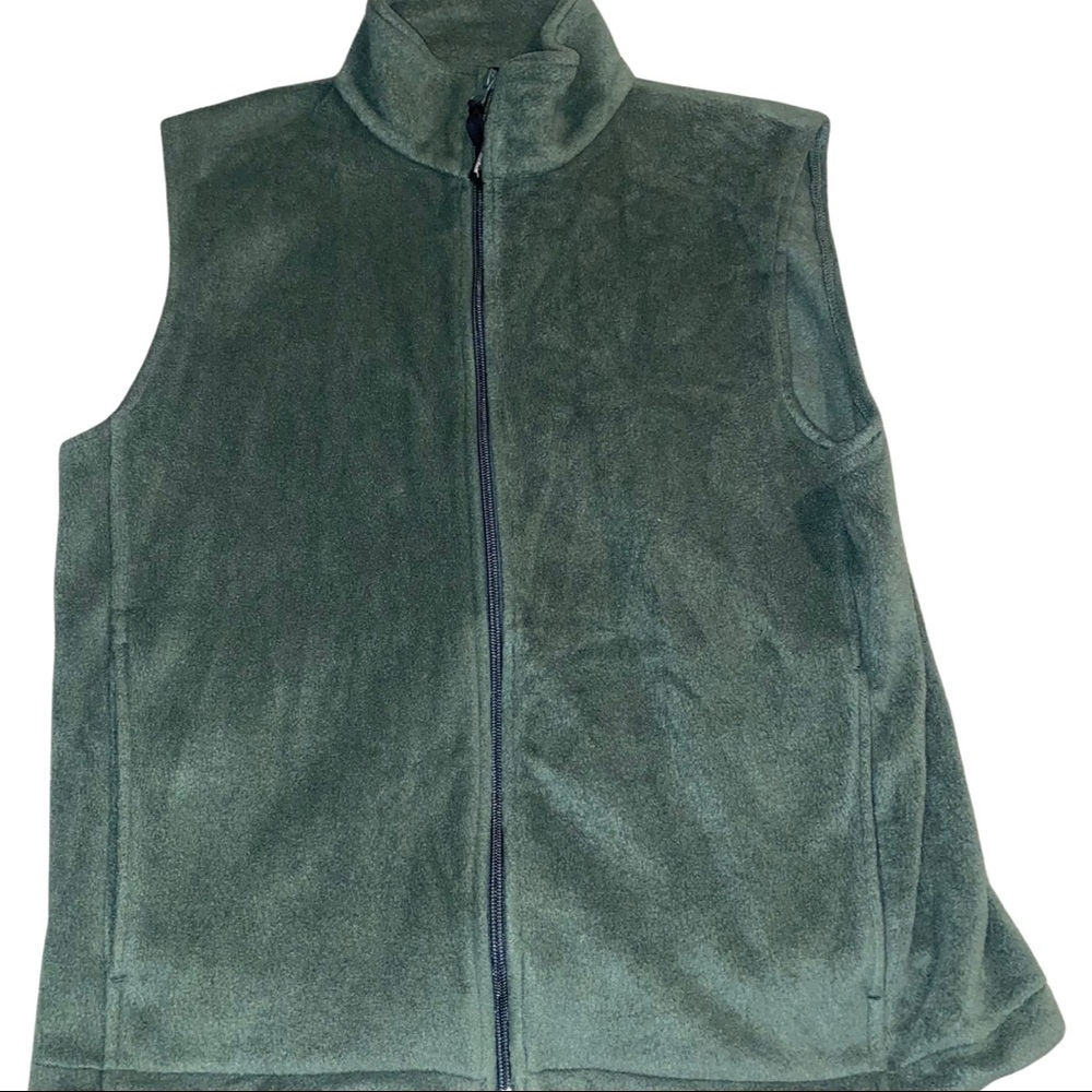 Green Woolrich Fleece Vest